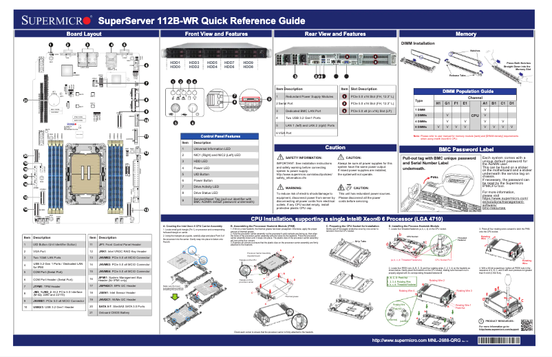 Imagen de la primera página del manual del dispositivo SuperServer SYS-112B-WR