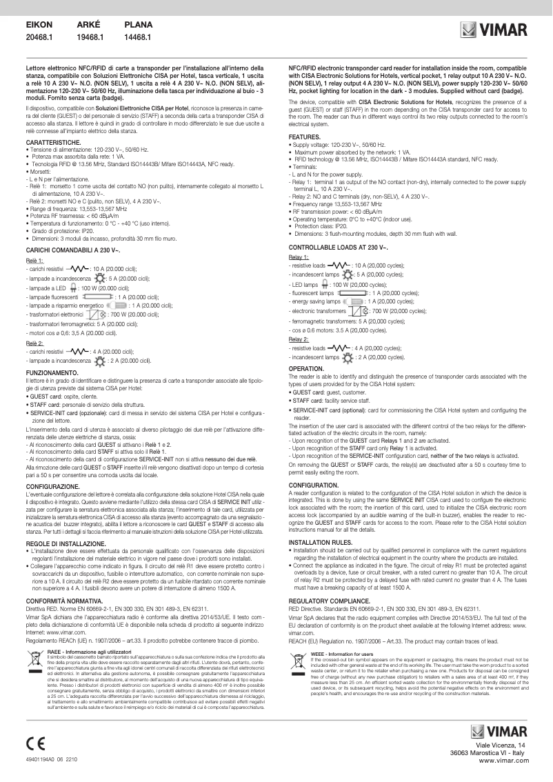 Imagen de la primera página del manual del dispositivo 20468.1