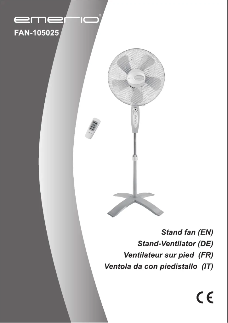 Imagen de la primera página del manual del dispositivo FAN-105025
