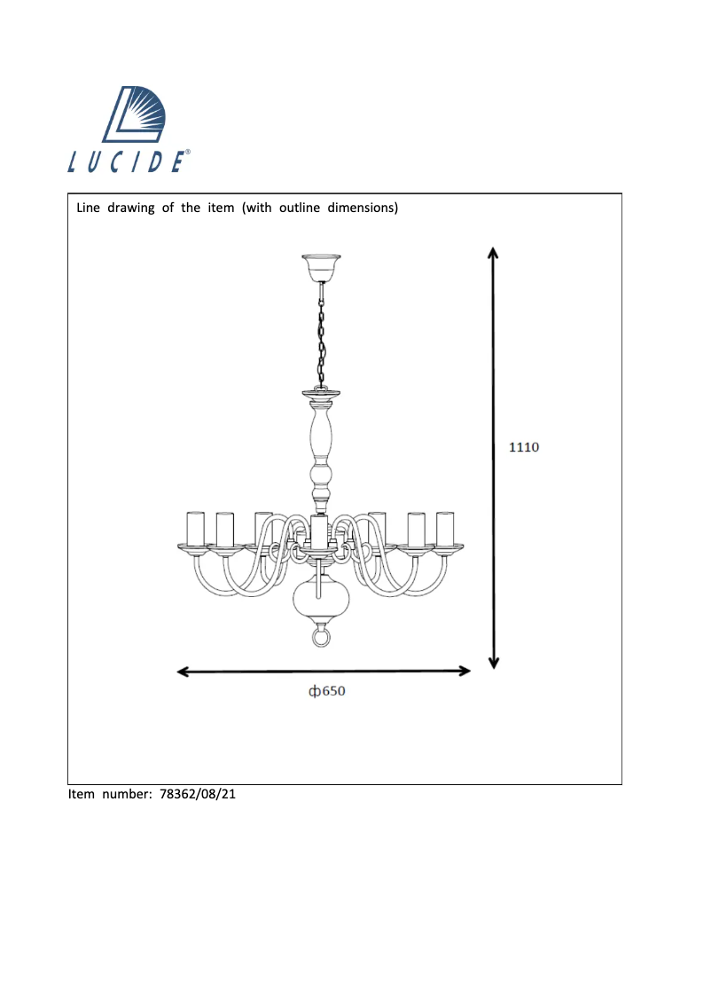 Página nº 1 - Manual de usuario Lucide Barrocco 78362/08/21