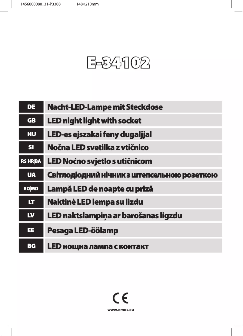 Página 1 del manual Manual de usuario Emos P3308