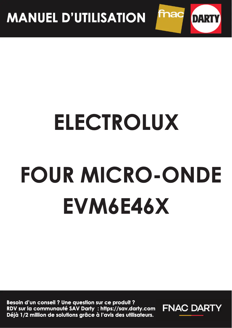 Página 1 del manual Manual de usuario Electrolux EVM6E46X
