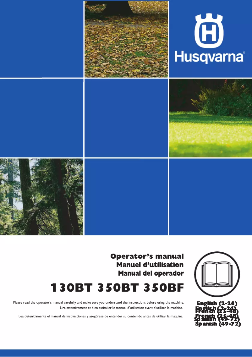 Página nº 1 - Manual de usuario Husqvarna 130BT