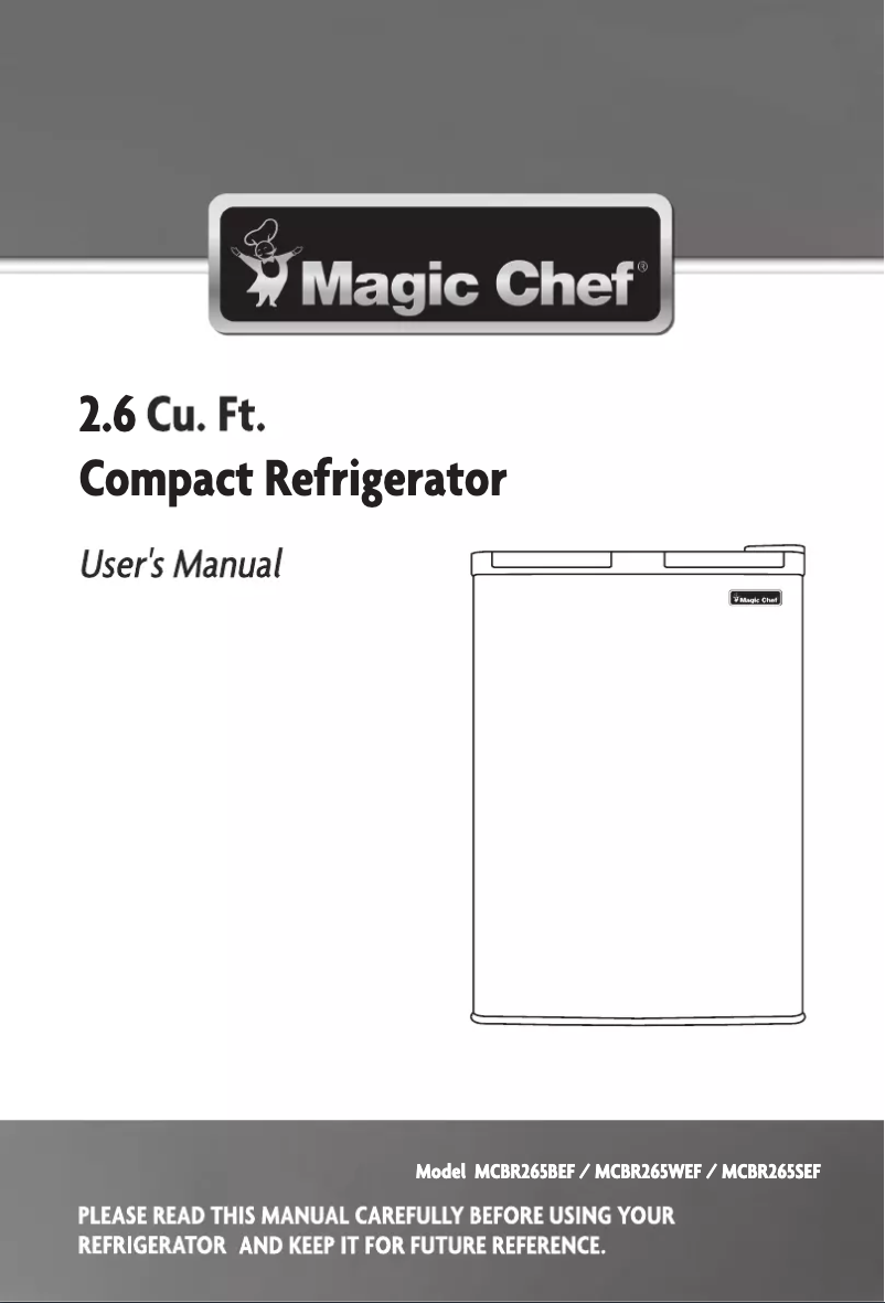 Página 1 del manual Manual de usuario Magic Chef MCBR265BEF