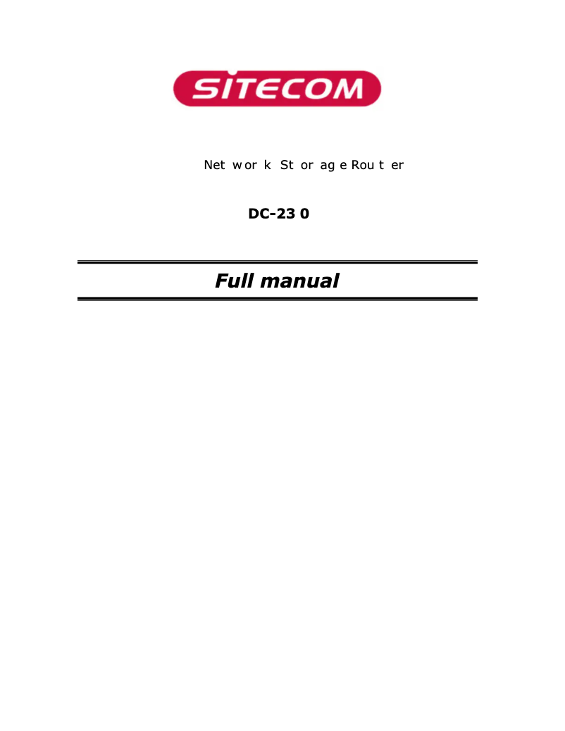 Imagen de la primera página del manual del dispositivo DC-230