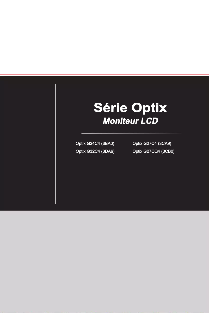 Página nº 1 - Manual de usuario MSI Optix G27C5