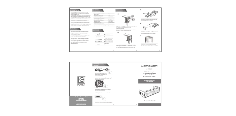 Imagen de la primera página del manual del dispositivo LC-CFC-LED