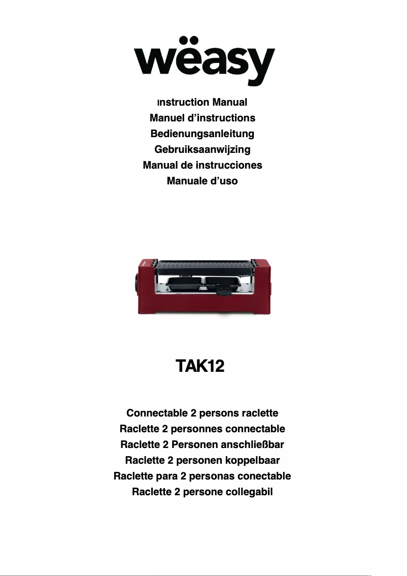 Imagen de la primera página del manual del dispositivo TAK12