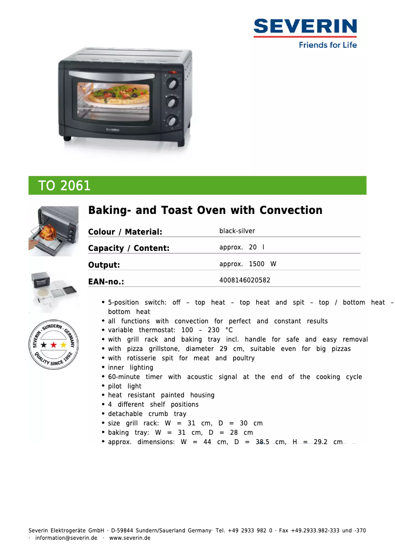 Imagen de la primera página del manual del dispositivo TO 2061