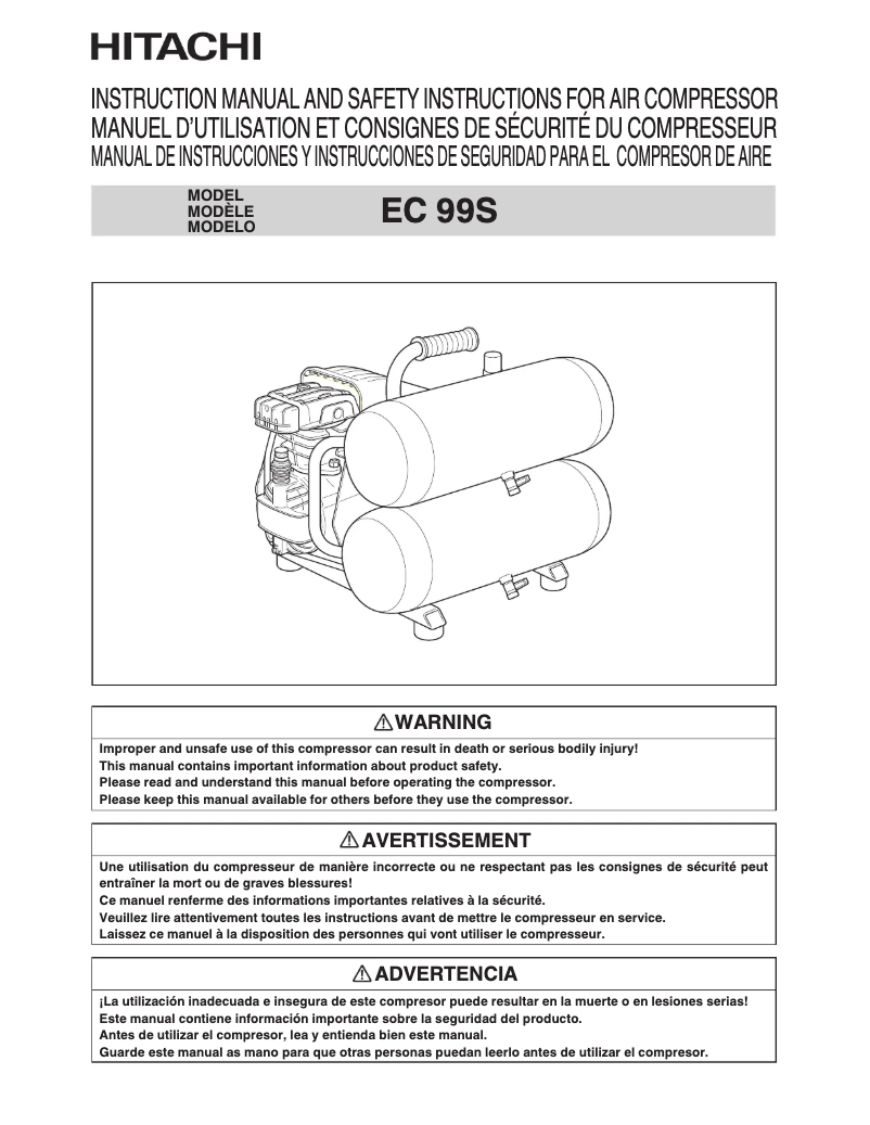 Imagen de la primera página del manual del dispositivo EC99S