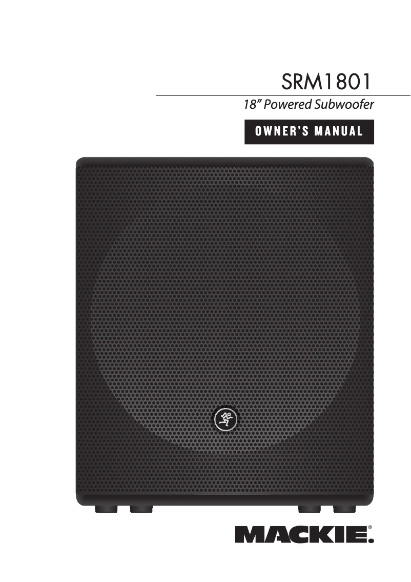 Imagen de la primera página del manual del dispositivo SRM1801