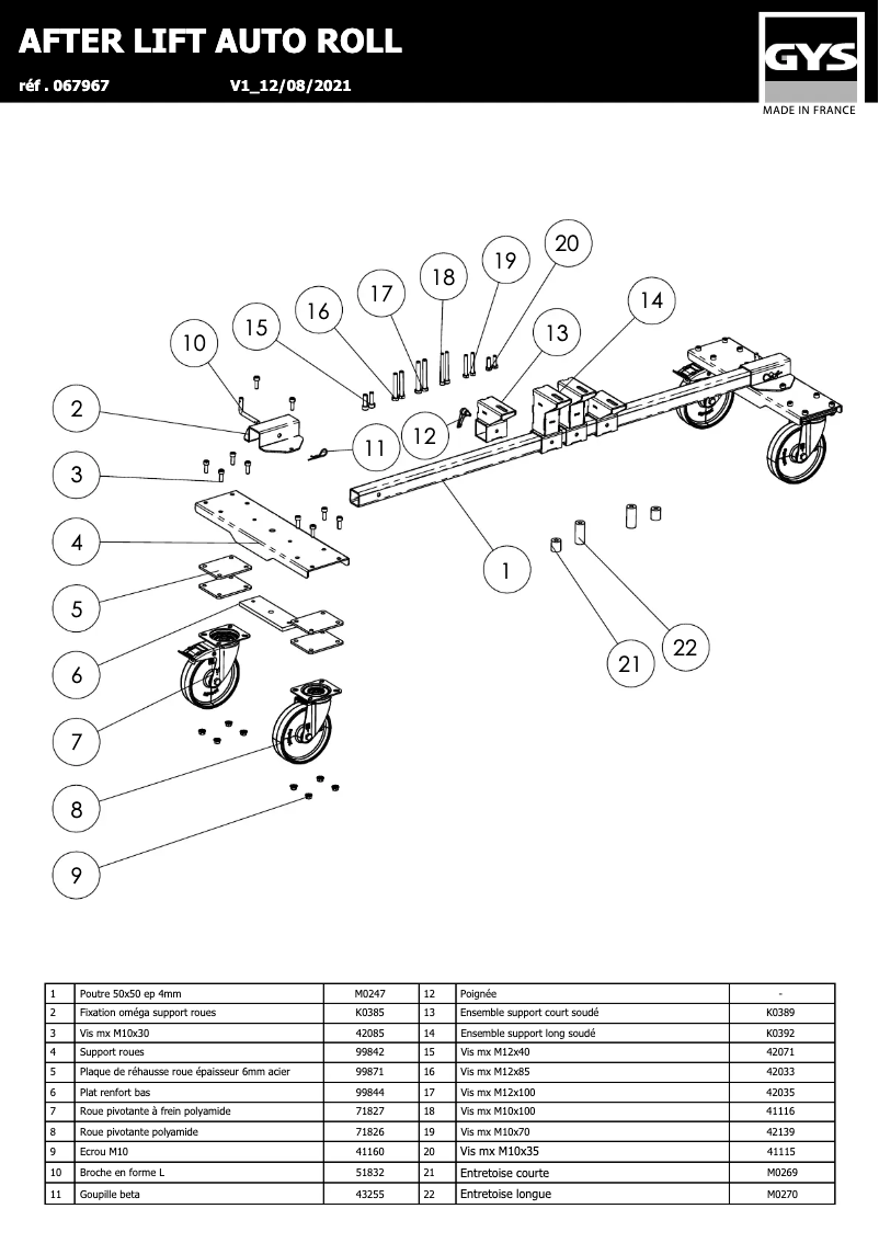 Imagen de la primera página del manual del dispositivo After Lift Auto Roll