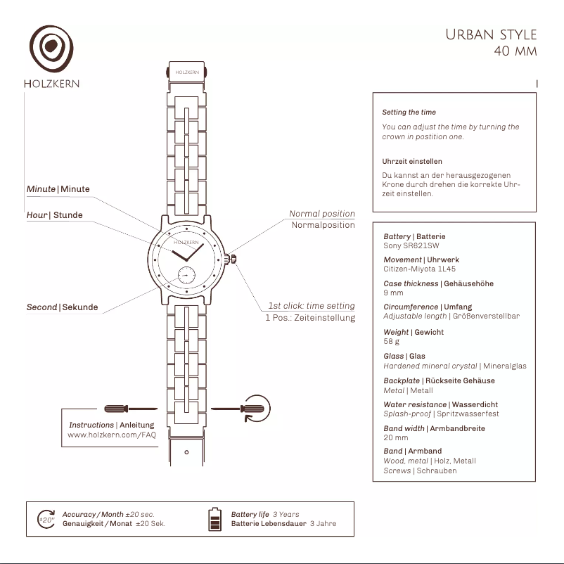 Página 1 del manual Manual de usuario Holzkern Axe