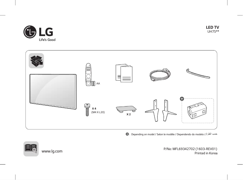 Página 1 del manual Manual de usuario LG 65UH755V