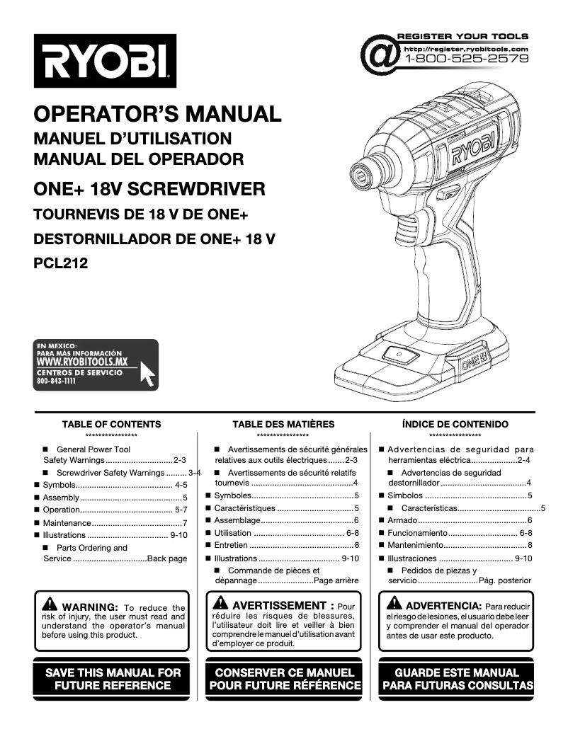 Imagen de la primera página del manual del dispositivo PCL212