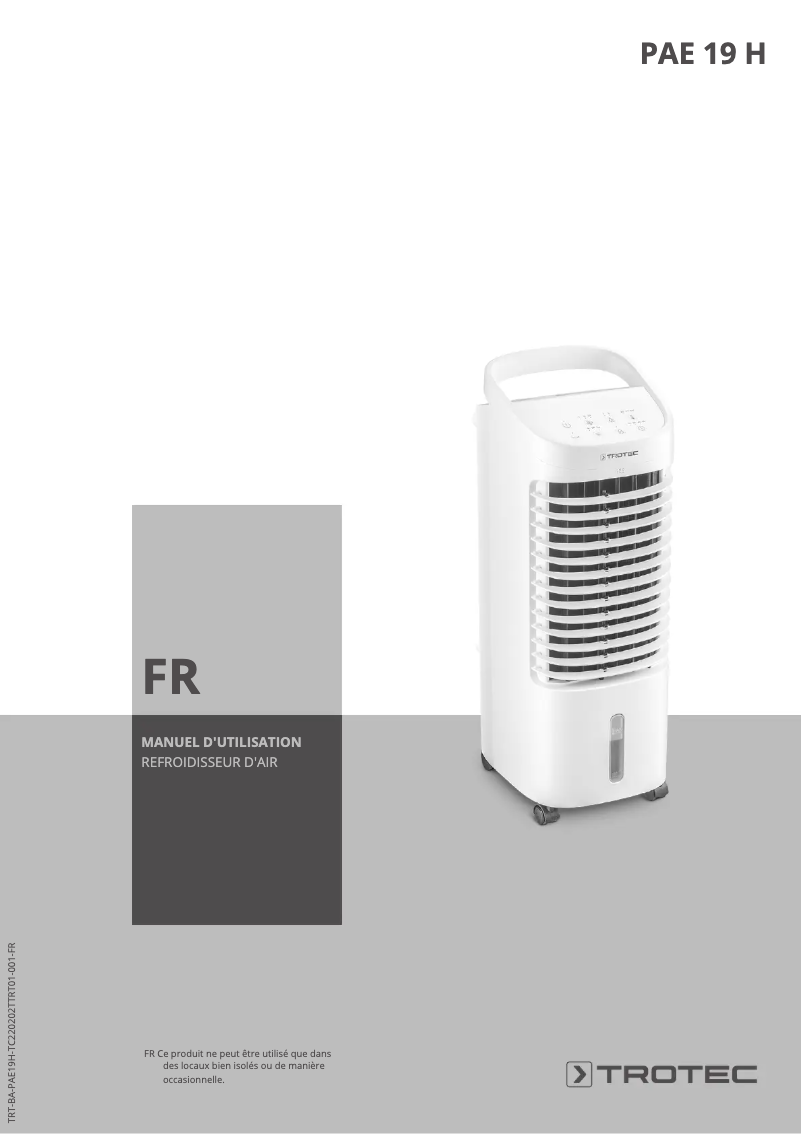 Imagen de la primera página del manual del dispositivo PAE 19 H