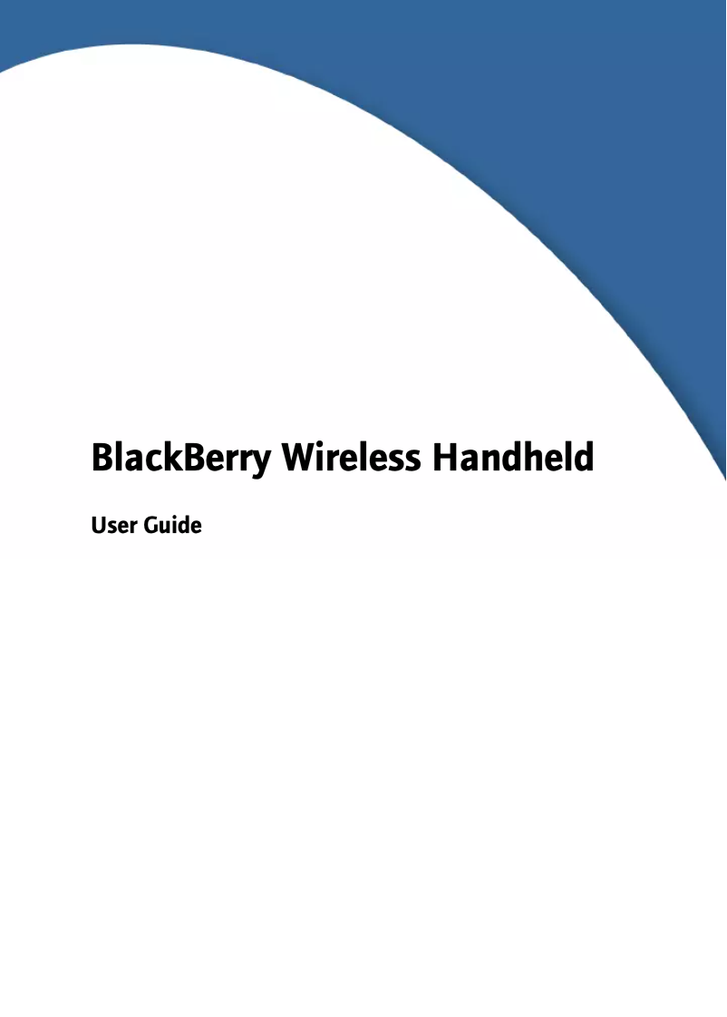 Página 1 del manual Manual de usuario BlackBerry 7210