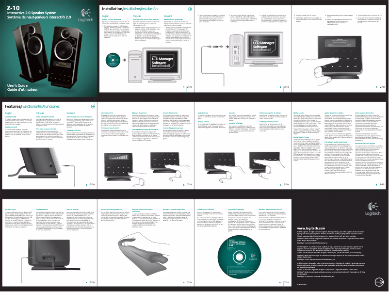 Página 1 del manual Manual de usuario Logitech Z-10