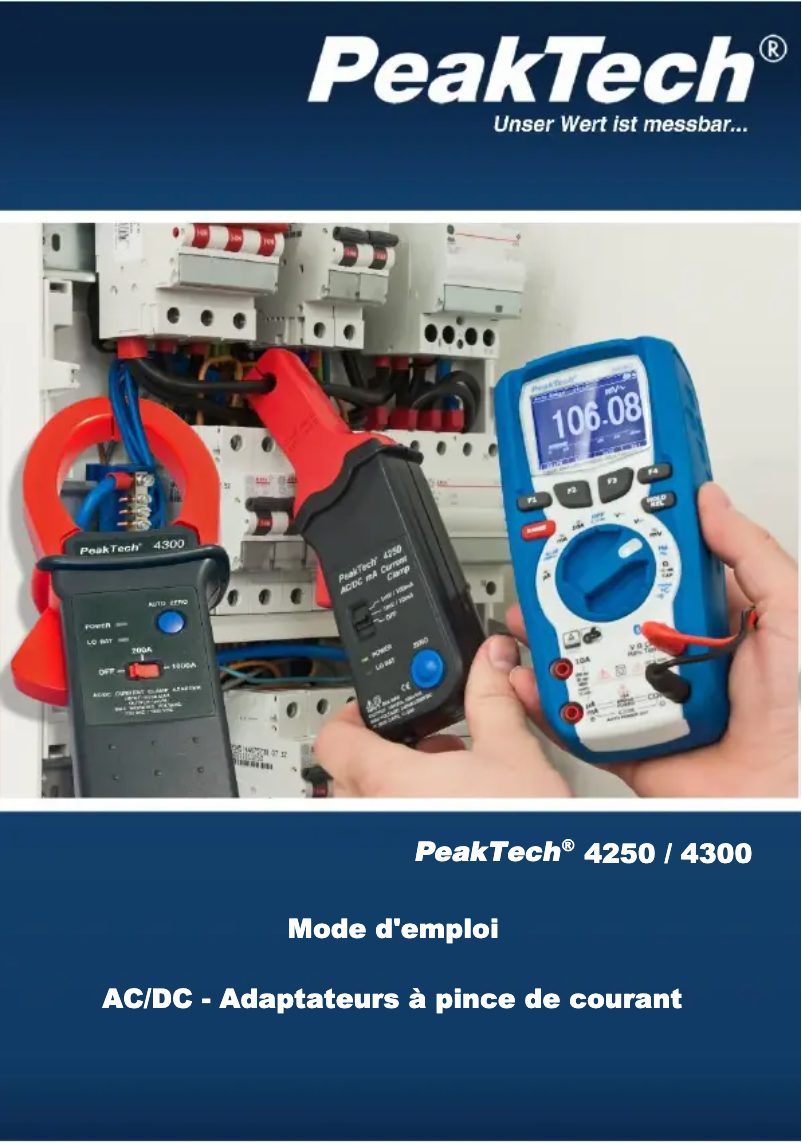 Imagen de la primera página del manual del dispositivo 4300