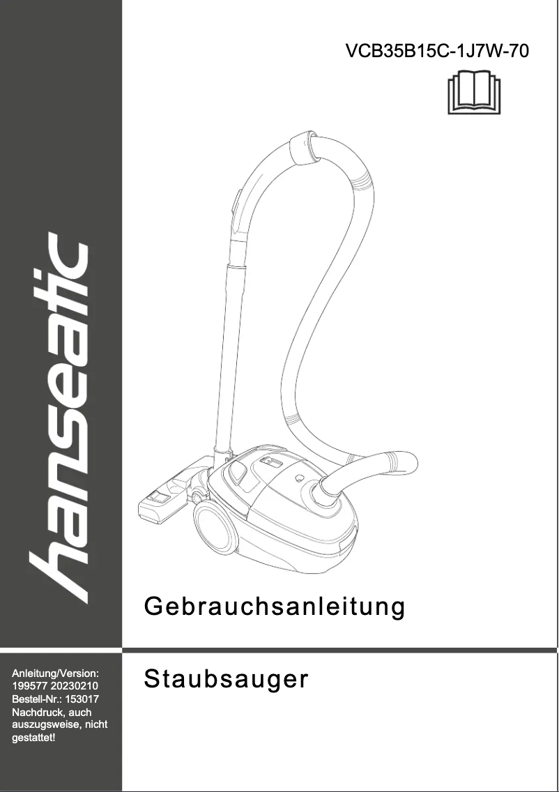 Página nº 1 - Manual de usuario Hanseatic VCB35B15C-1J7W-70