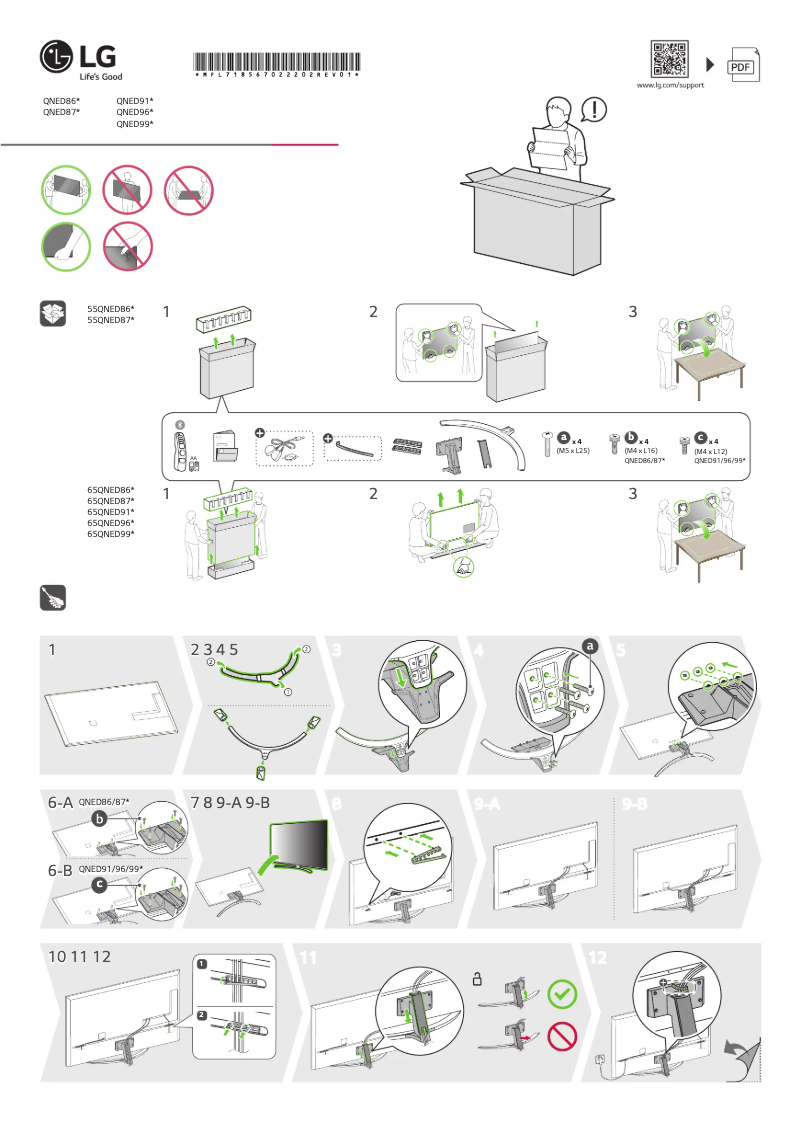 Imagen de la primera página del manual del dispositivo 65QNED966QA