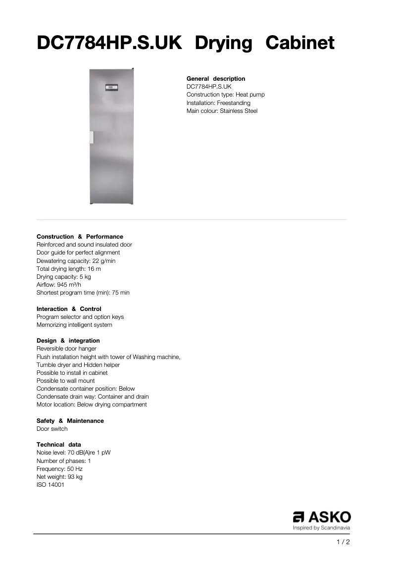 Imagen de la primera página del manual del dispositivo DC7784HP.S.UK