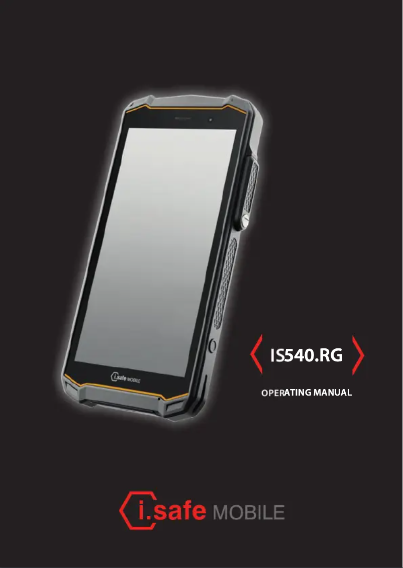 Imagen de la primera página del manual del dispositivo IS540.RG