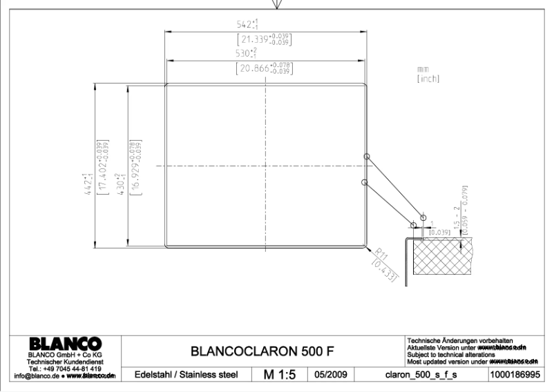 Imagen de la primera página del manual del dispositivo CLARON 500-IF/N