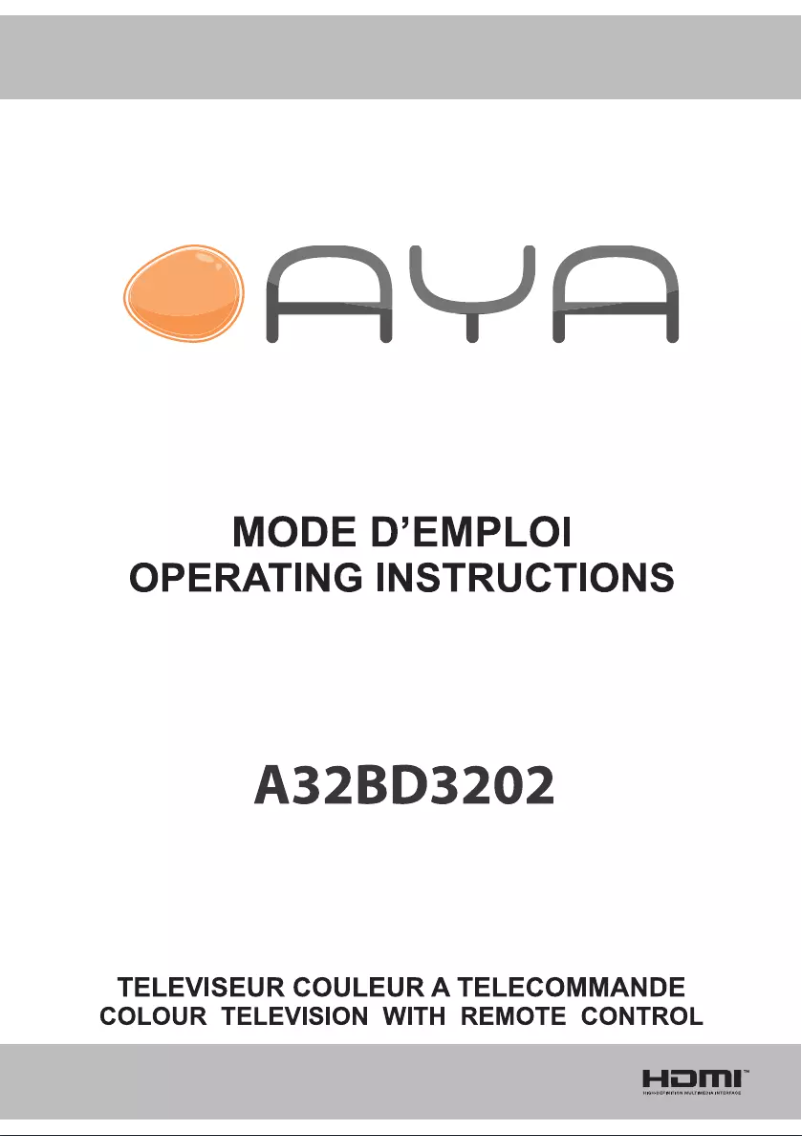 Página 1 del manual Manual de usuario AYA A32BD3202