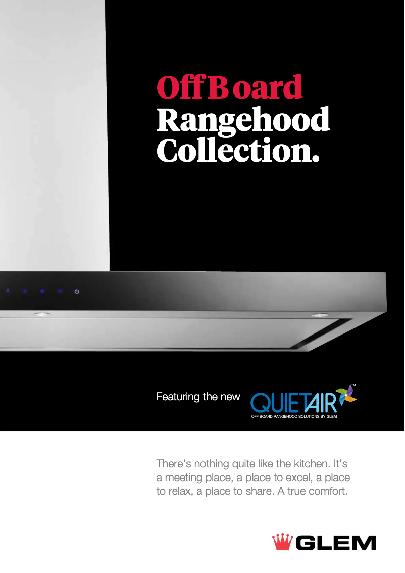 Imagen de la primera página del manual del dispositivo Quiet Air GQA85UC