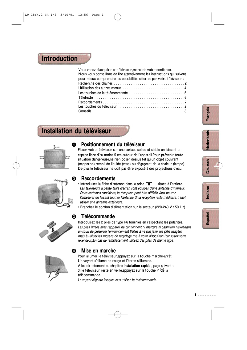 Imagen de la primera página del manual del dispositivo 28PT4404