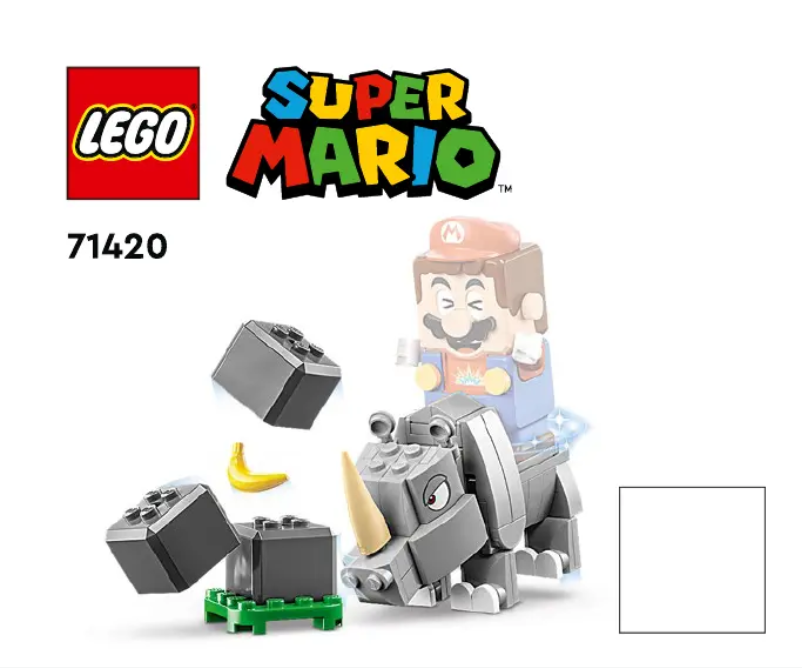 Página 1 del manual Instrucciones visuales Lego Super Mario 71420