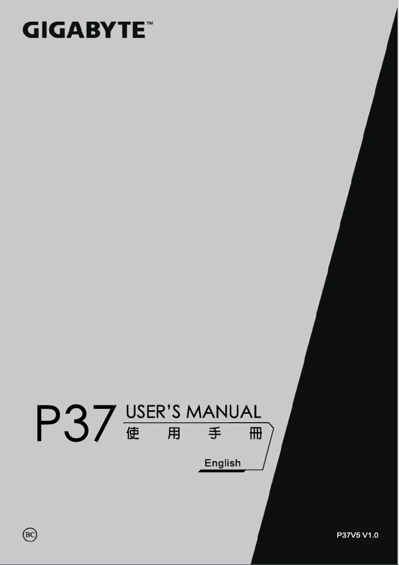 Imagen de la primera página del manual del dispositivo P37X v5