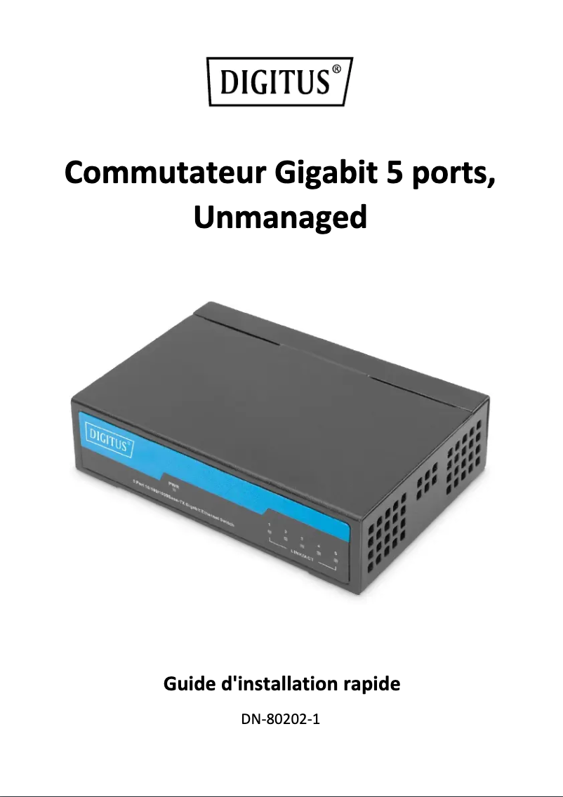 Imagen de la primera página del manual del dispositivo DN-80202-1