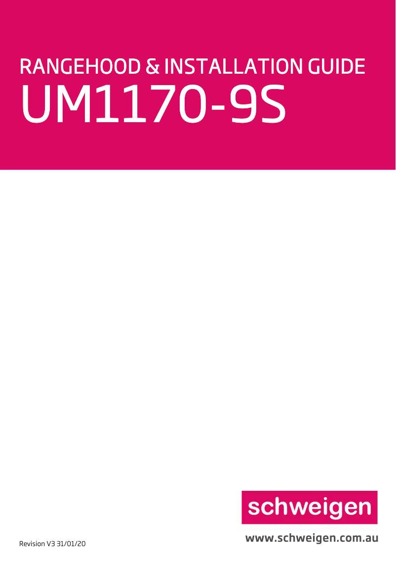 Imagen de la primera página del manual del dispositivo UM1170-9S