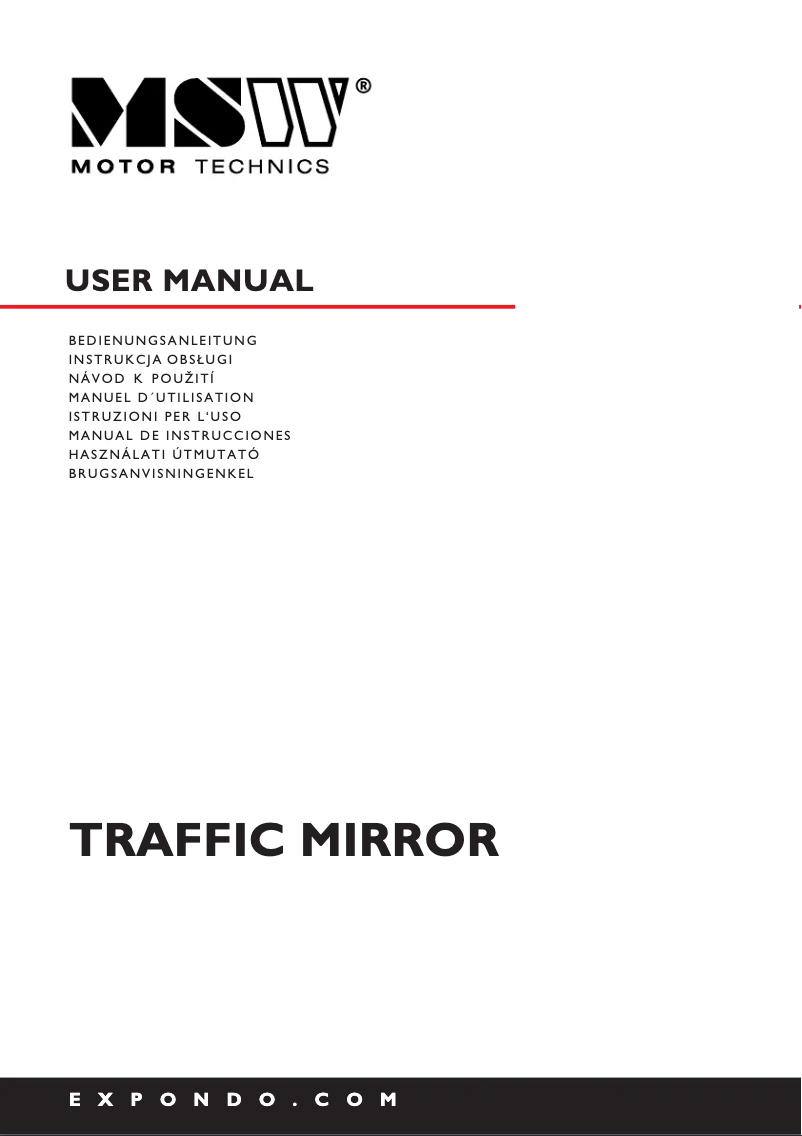 Página nº 1 - Manual de usuario MSW MSW-TM01