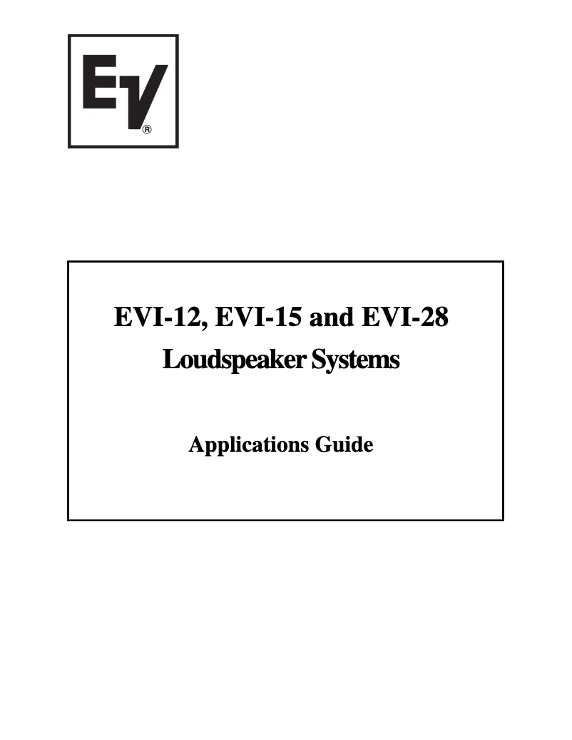 Imagen de la primera página del manual del dispositivo EVI-12