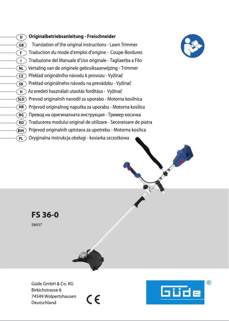 Página 1 del manual Manual de usuario Güde LB 36-0