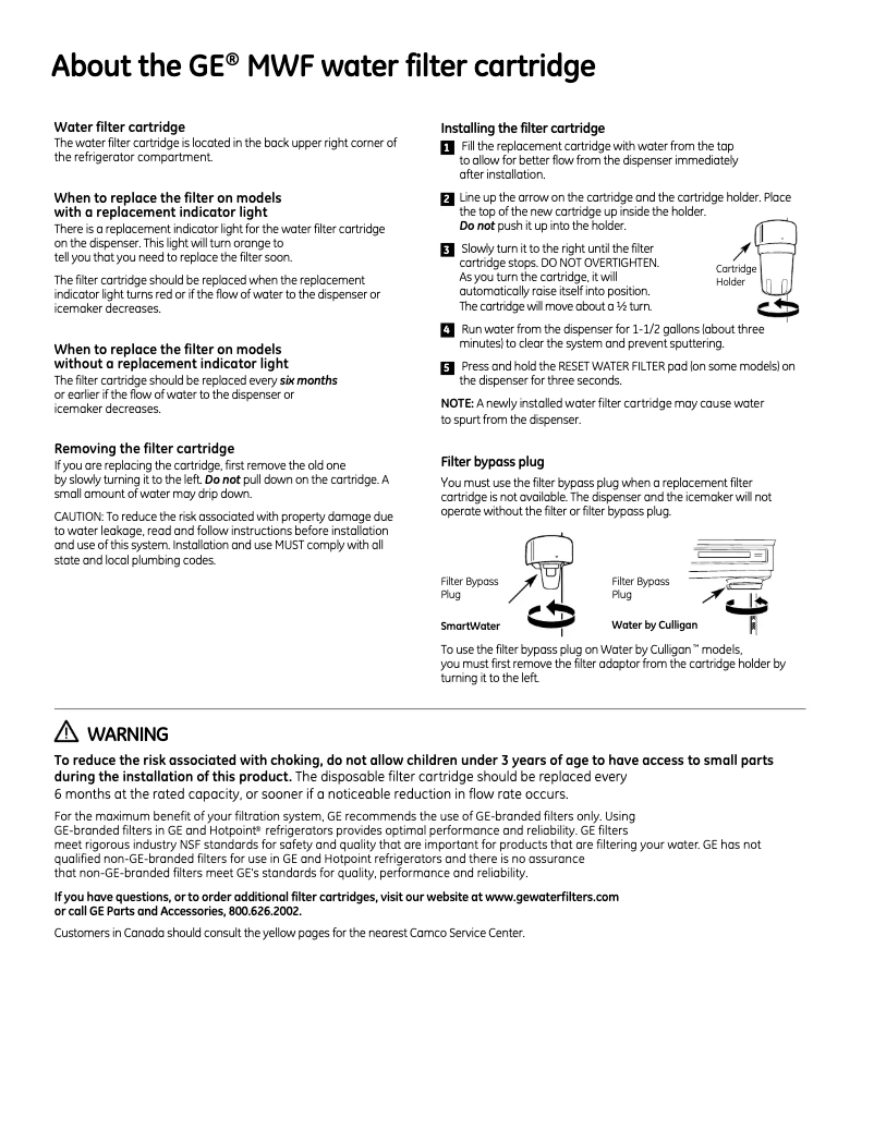 Imagen de la primera página del manual del dispositivo MWF3PK