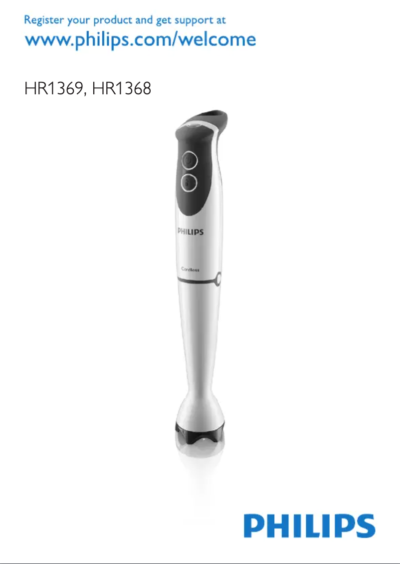 Página 1 del manual Manual de usuario Philips HR1368