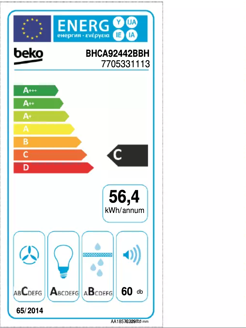 Imagen de la primera página del manual del dispositivo BHCA92442BBH
