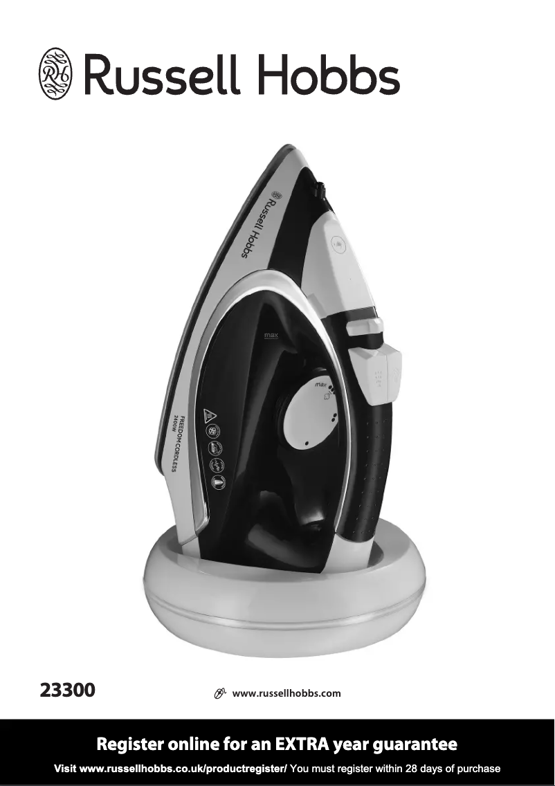 Página 1 del manual Manual de usuario Russell Hobbs Freedom Cordless 23300