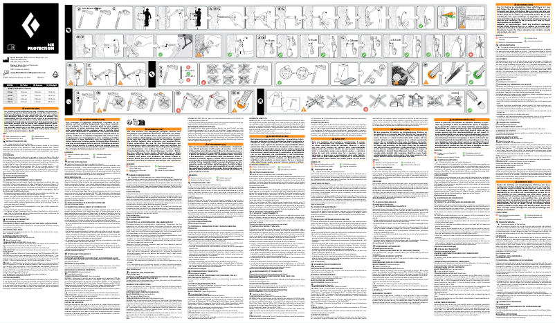 Imagen de la primera página del manual del dispositivo Ultralight Ice Screw