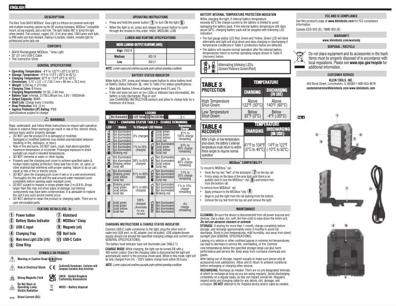 Imagen de la primera página del manual del dispositivo 56416