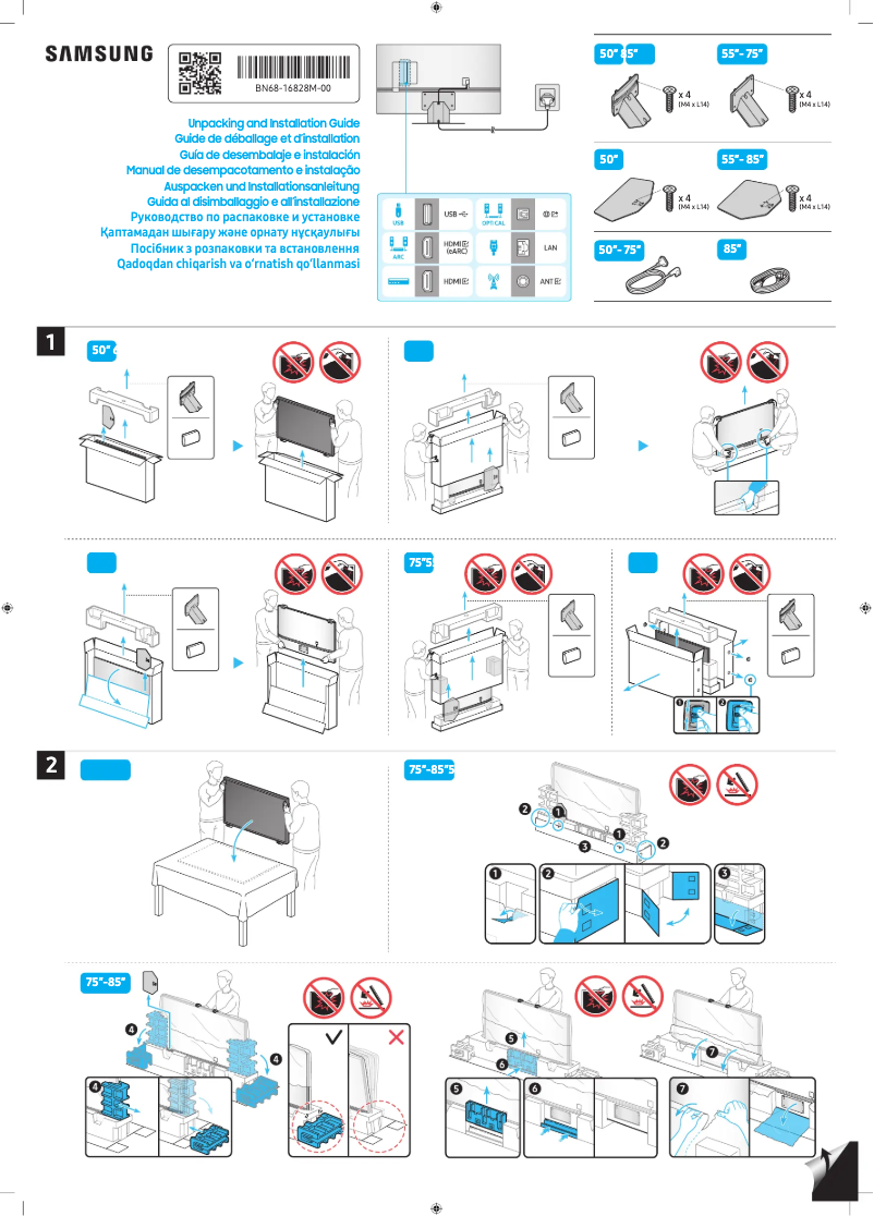 Imagen de la primera página del manual del dispositivo QE65Q80CAU