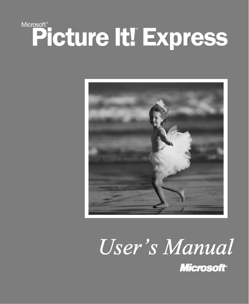 Imagen de la primera página del manual del dispositivo Picture It! Express