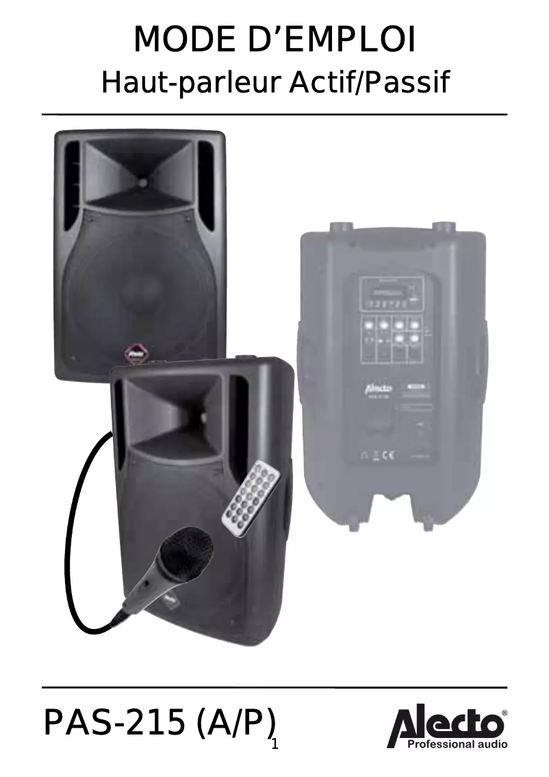 Imagen de la primera página del manual del dispositivo PAS-215