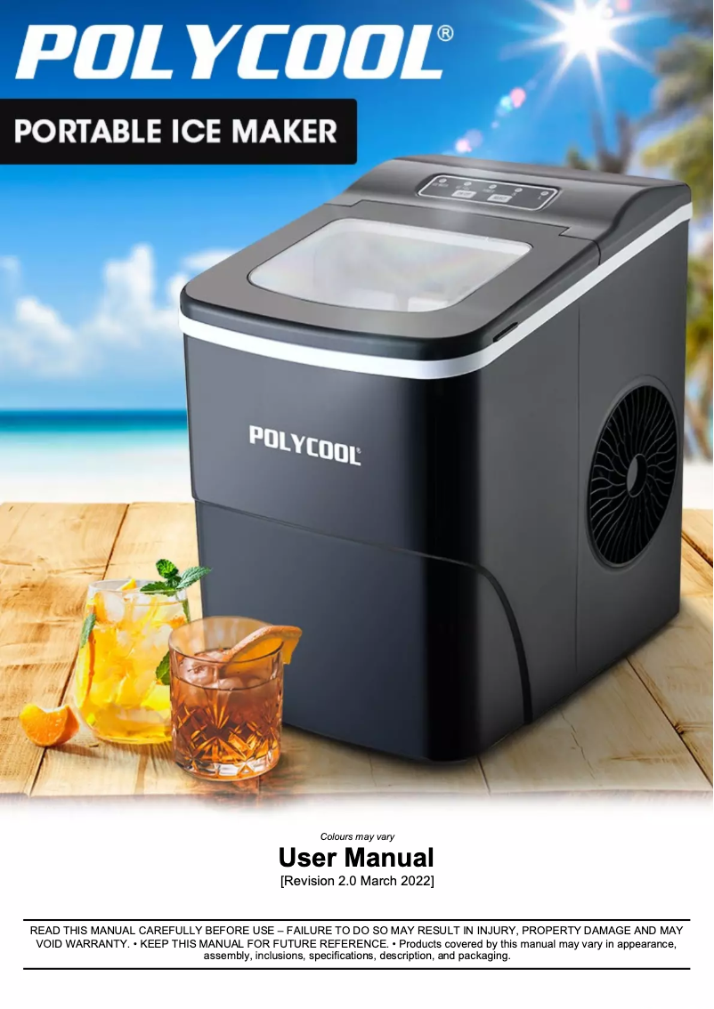 Página 1 del manual Manual de usuario PolyCool ICM-2SL