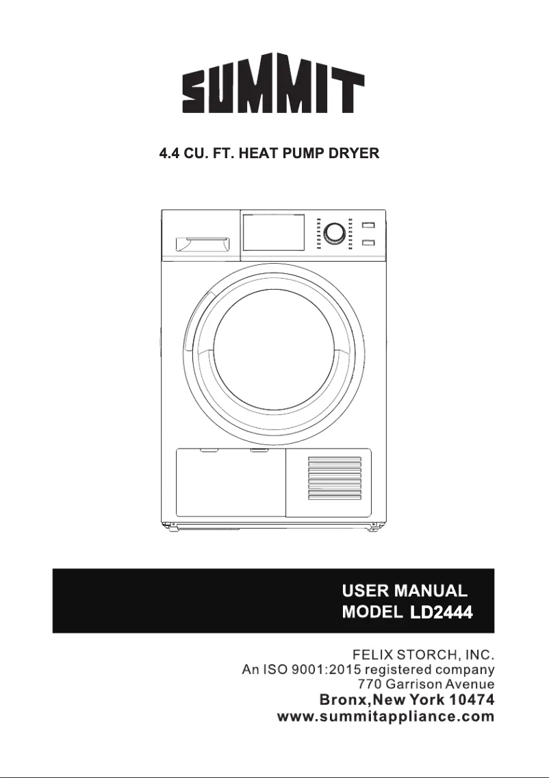 Página 1 del manual Manual de usuario Summit LSWD24