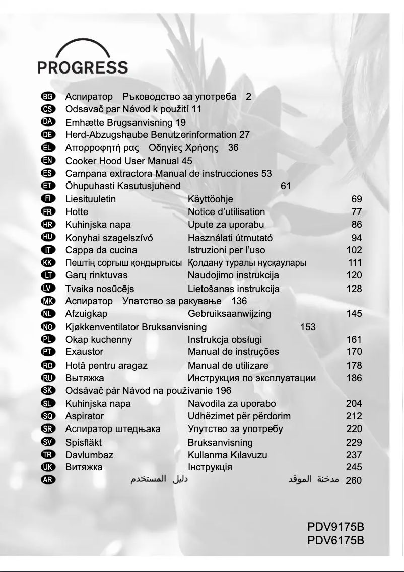 Imagen de la primera página del manual del dispositivo PDV9175B